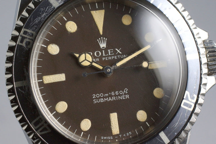 1967 Rolex Submariner 5513 Brown Meters First Dial