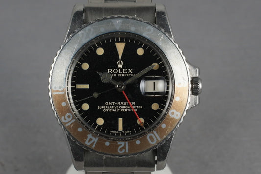 1965 Rolex GMT 1675 Glossy Gilt Dial