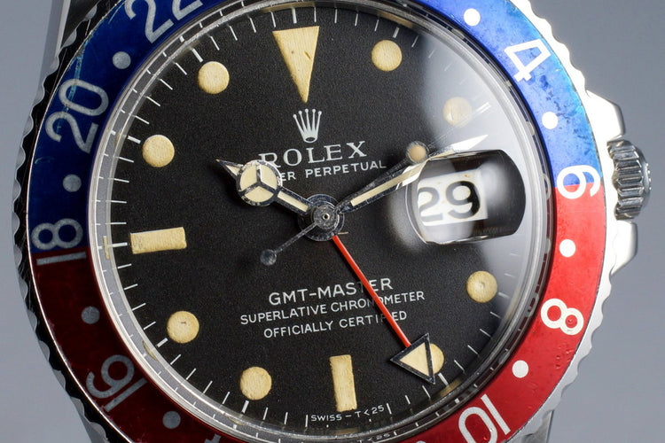1972 Rolex GMT 1675 Mark I Dial