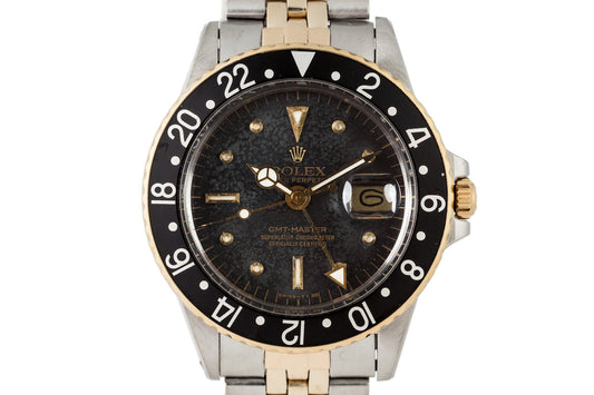 1979 Rolex Two Tone GMT 1675 Black Nipple Dial