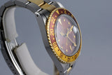 1980 Rolex Two Tone GMT 16753 Root Beer 'Red' Dial