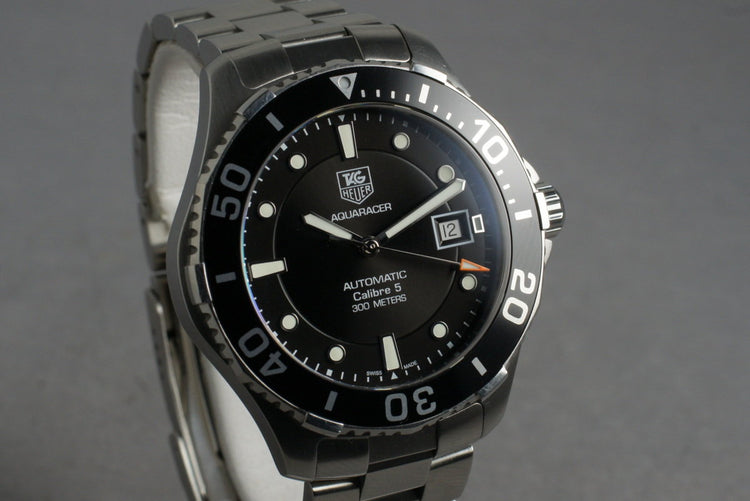 2012 Tag Heuer Aquaracer WAN2110 with Box and Papers