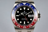 2016 Rolex WG GMT II 116710BLRO with Box and Papers
