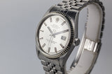 1970 Rolex DayJust 1601 Silver "Wideboy" Dial