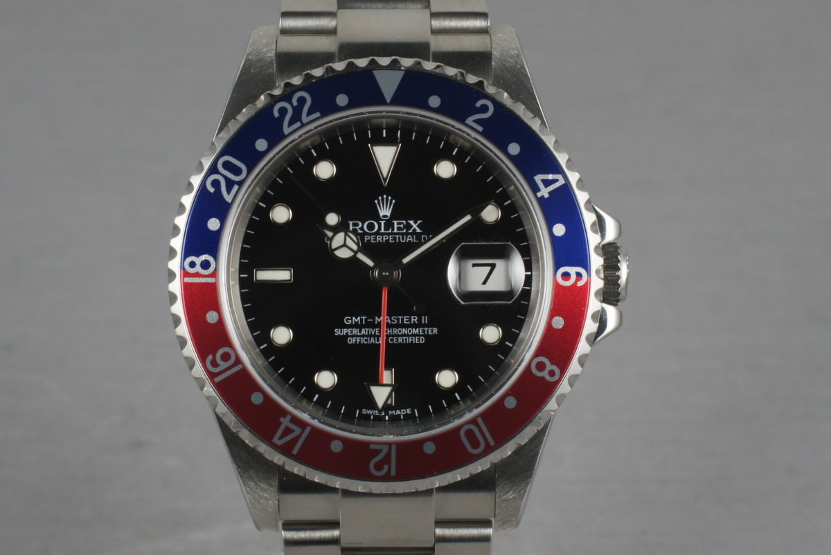 HQ Milton Rolex GMT 16710 Z serial with Box and Papers Stick