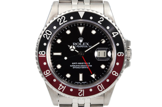 1985 Rolex Fat Lady GMT II 16760 Black Service Dial with Box and Papers