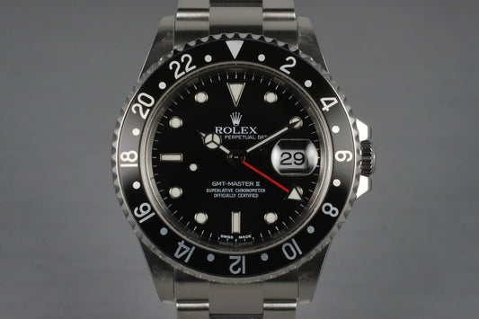 2003 Rolex GMT II 16710 with Box and Papers