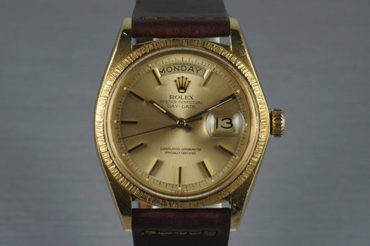 1972 Rolex 18K YG Bark Day-Date 1807