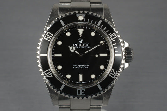 2001 Rolex Submariner 14060M with Box and Papers