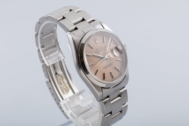 1996 Unpolished Rolex DateJust 16200 with Tapestry Dial