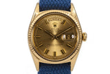 1970 Rolex YG Day-Date 1803 Champagne 'Wide Boy' Dial