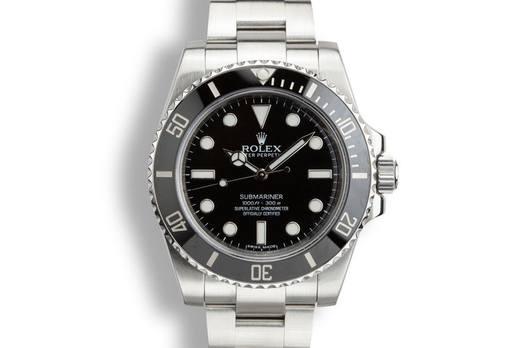2012 Rolex Ceramic Submariner 114060 with Box and Papers