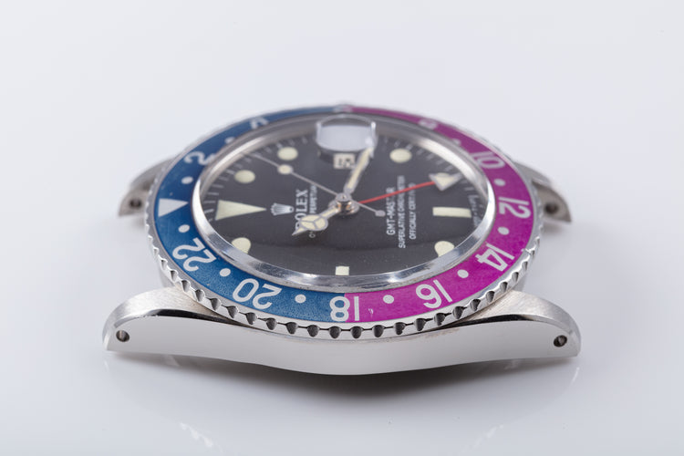 1968 Vintage Rolex GMT-Master "Fuchsia" 1675 Matte Dial Box and Papers