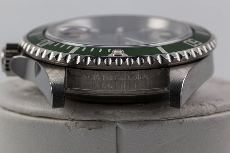 2003 Rolex Submariner 16610LV with MK I dial and Green Bezel