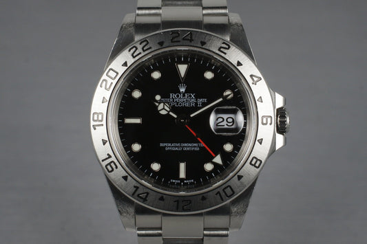 1999 Rolex Explorer II 16570 with Black Dial