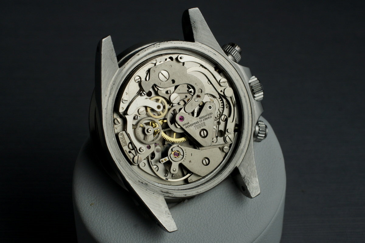 Tudor 7031/0 — Grey Home Plate Dial. · Photo: HQ Milton · © HQ Milton, used with permission · Source: https://hqmilton.com/products/1970-tudor-monte-carlo-7031-0-home-plate-dial-1