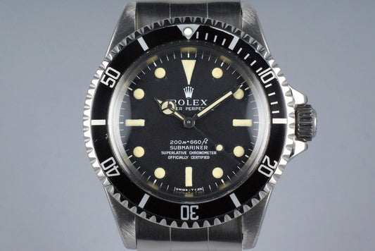 1967 Rolex Submariner 5512 4 Line Dial