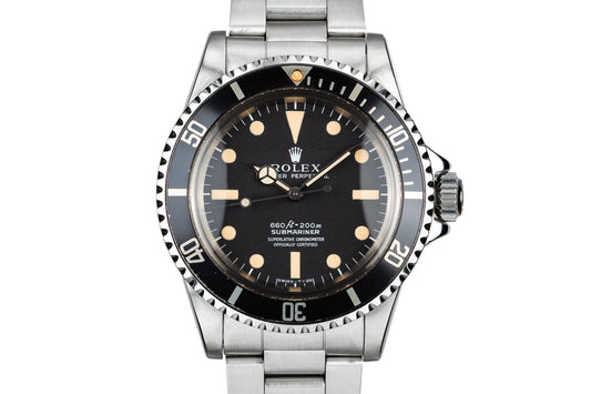 1975 Rolex Submariner 5512 with Serif Dial