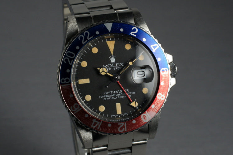 1978 Rolex GMT 1675 with Box and Papers