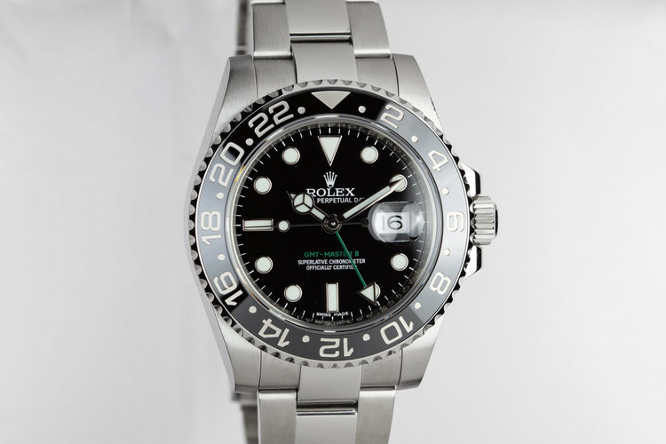 2016 Rolex GMT-Master II 116710LN Black Bezel with Box and Papers