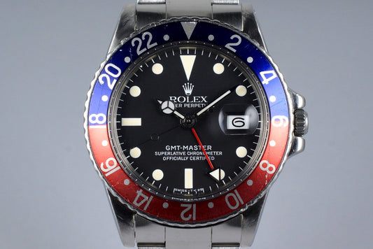 1978 Rolex GMT 1675 Tritium Service Dial