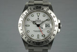 2003 Rolex Explorer II 16570 with White Dial