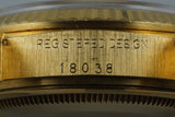 1979 Rolex YG Day-Date 18038 with Wood Dial