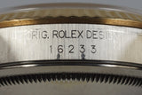 2000 Rolex Two Tone DateJust 16233 Cream Jubilee Arabic Dial