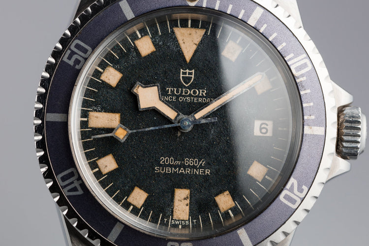 1974 Tudor Snowflake Submariner 9411/0  "Stone" Dial with Lavender Bezel Insert