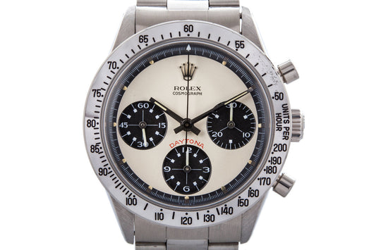 1970 Rolex Daytona 6262 with White Paul Newman Dial and Papers