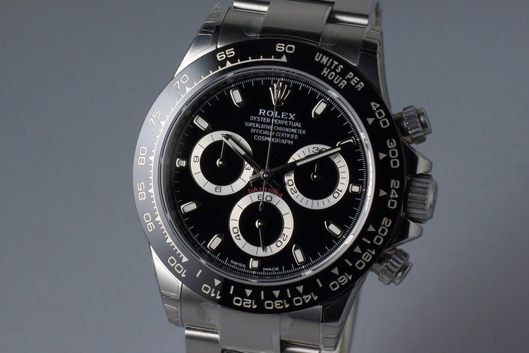 2016 Rolex Ceramic Daytona 116500LN Black Dial with Box and Papers MINT
