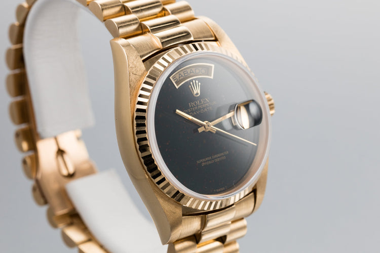 1979 Rolex Day-Date 18038 with Blood Stone Dial