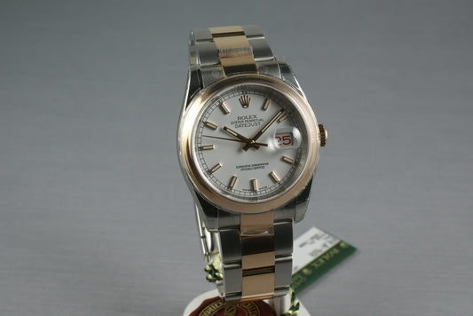 Rolex Datejust Rose Gold and Steel 116201