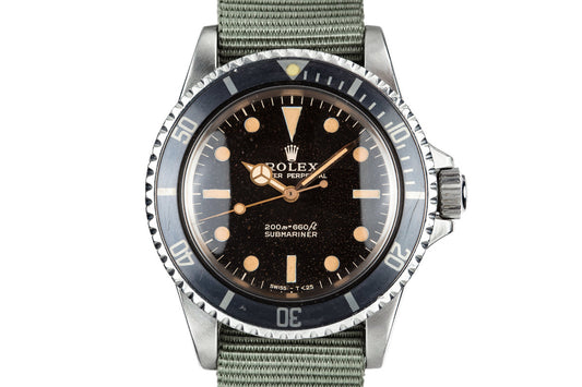 1967 Rolex Submariner 5513 with Meters First Gilt Dial