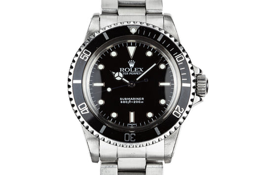 1985 Rolex Submariner 5513 with SWISS Only Service Dial