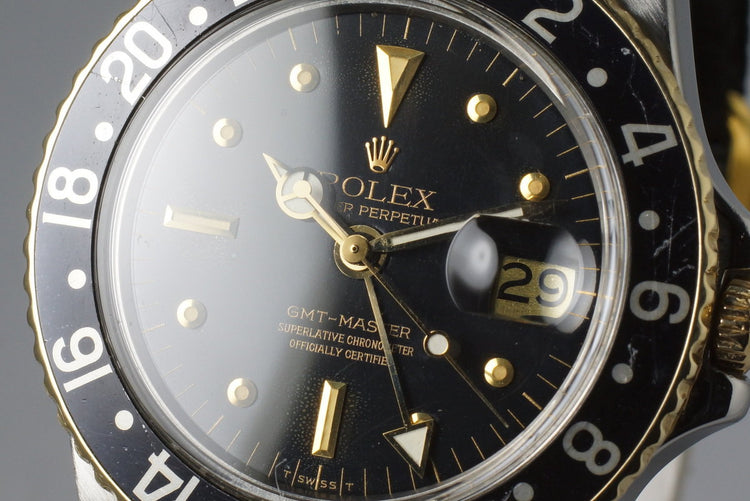 1979 Rolex Two Tone GMT 1675 Black Nipple Dial