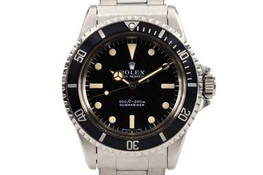 1970 Rolex Submariner 5513 with Swiss Rivet Band