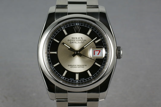 Rolex Datejust 116200 Tuxedo Dial