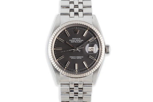 1973 Datejust 1601 Matte Black Dial
