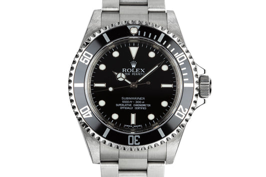 2011 Rolex Submariner 14060M Four Line Dial with Box and Papers
