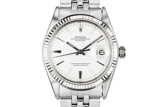 1968 Rolex DateJust 1601 White Dial