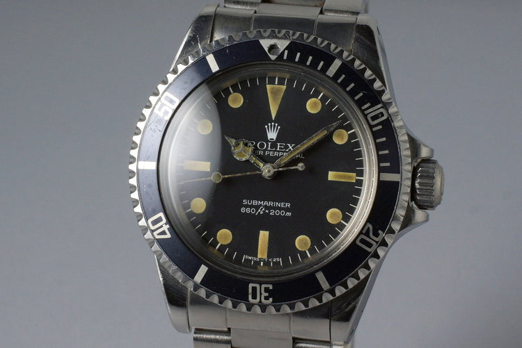 1979 Rolex Submariner 5513 Mark III Maxi Dial