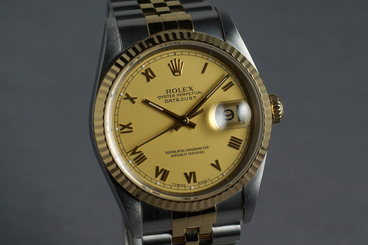 1993 Rolex Two Tone DateJust 16233 Matte Roman Numeral Dial