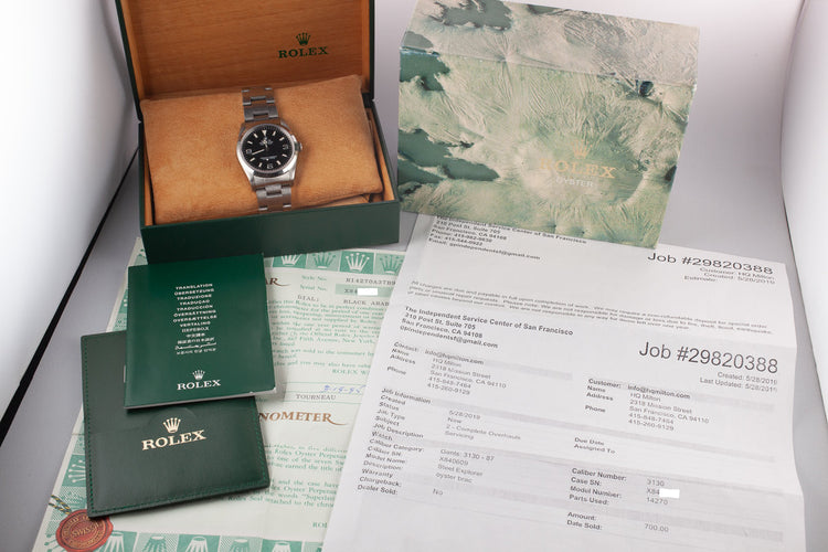 1991 Rolex Explorer 14270 with Box, Papers, and Service Papers