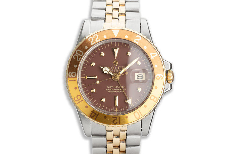 1973 Vintage Rolex GMT-Master 1675 with Brown Nipple Dial