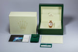 2001 Rolex 18K Rose Gold Day-Date 118235 Diamond Meteorite Dial with Box & Service Papers