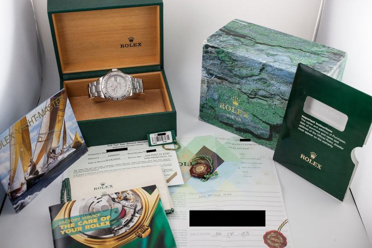 2003 Rolex Yacht-Master 16622 with Box Papers and Service Papers