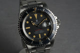 1969 Rolex Red Submariner 1680 Mark 4 with Faded Fat Font Insert