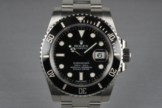 2013 Rolex Submariner 116610LN with Box and Papers
