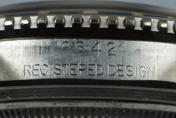 1958 Rolex GMT 6542 Glossy Gilt Chapter Ring with BAKELITE Bezel